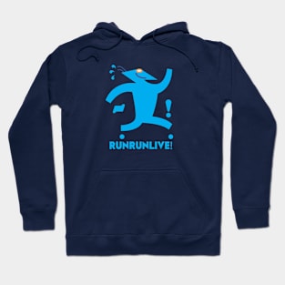 RunRunLive Blue Logo for shirts Hoodie